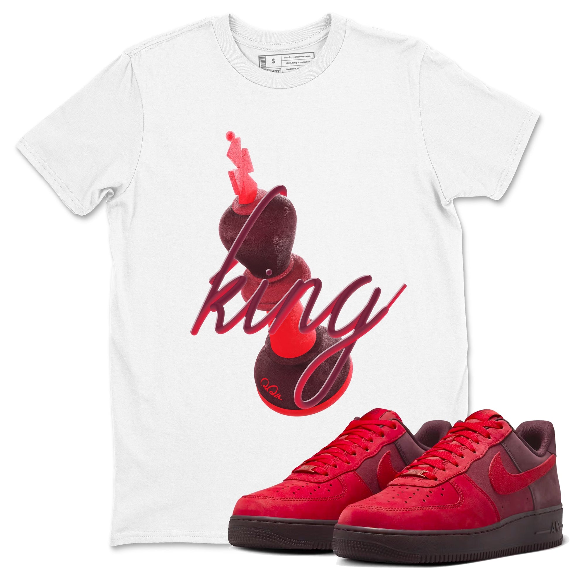 Air Force 1 Layers of Love shirt to match jordans 3D King sneaker tees af1 Layers of Love SNRT Sneaker Release Tees unisex cotton White 1 crew neck shirt