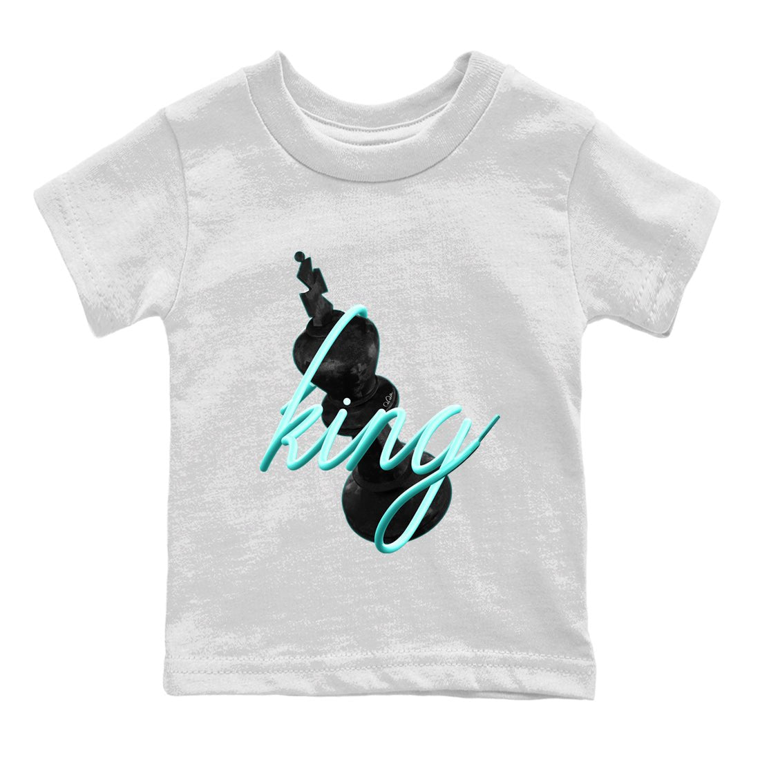 Air Force 1 Tiffany Sneaker Match Tees 3D King Sneaker Tees Nike Tiffany AF1Sneaker Release Tees Kids Shirts White 2