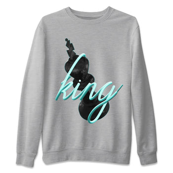 Air Force 1 Tiffany Sneaker Match Tees 3D King Sneaker Tees Nike Tiffany AF1Sneaker Release Tees Unisex Shirts Heather Grey 2