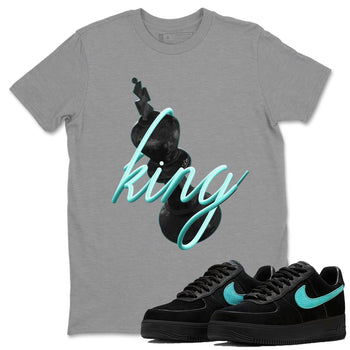 Air Force 1 Tiffany 3D King Crew Neck Sneaker Tees Nike Tiffany AF1Sneaker T-Shirts Size Chart