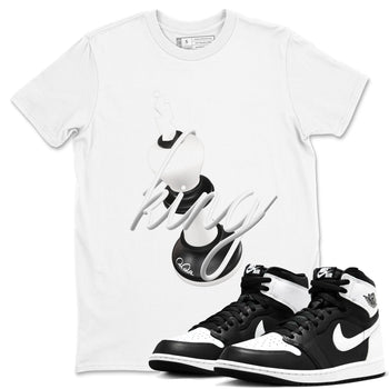 1s Black White shirt to match jordans 3D King sneaker tees Air Jordan 1 High OG Black White SNRT Sneaker Release Tees unisex cotton White 1 crew neck shirt