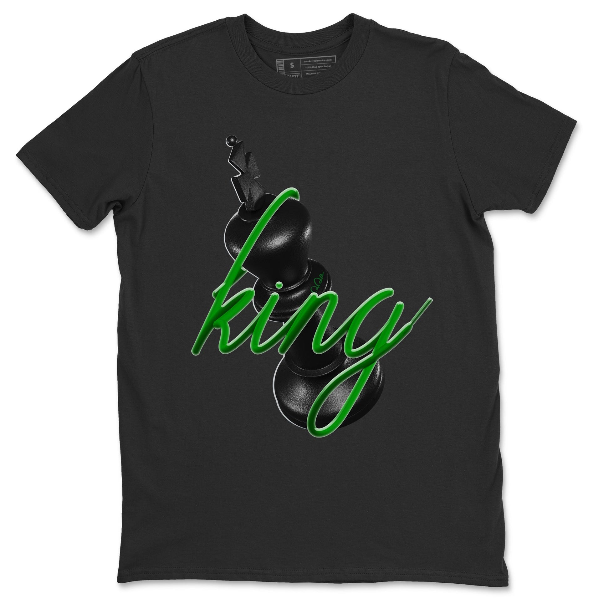 Air Jordan 1 Celtics Sneaker Match Tees 3D King Sneaker Tees AJ1 High OG Lucky Green Sneaker Release Tees Unisex Shirts Black 2