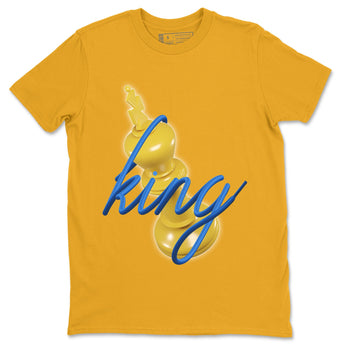 Jordan 1 Game Royal Varsity Maize Sneaker Match Tees 3D King Sneaker Tees Jordan 1 Game Royal Varsity Maize Sneaker Release Tees Unisex Shirts