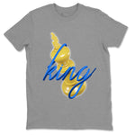 Jordan 1 Game Royal Varsity Maize Sneaker Match Tees 3D King Sneaker Tees Jordan 1 Game Royal Varsity Maize Sneaker Release Tees Unisex Shirts