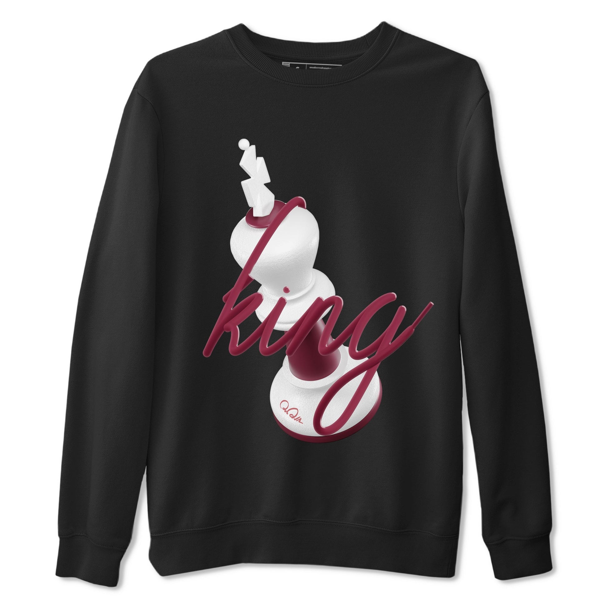 1s Metallic Burgundy shirt to match jordans 3D King sneaker tees AJ1 Metallic Burgundy SNRT Sneaker Release Tees Unisex Black 2 T-Shirt