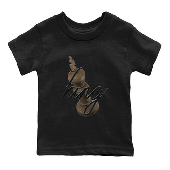 Air Jordan 1 Palomino shirt to match jordans 3D King sneaker tees AJ1 High Palomino SNRT Sneaker Release Tees Baby Toddler Black 2 T-Shirt
