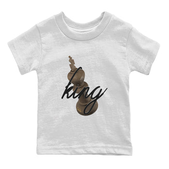 Air Jordan 1 Palomino shirt to match jordans 3D King sneaker tees AJ1 High Palomino SNRT Sneaker Release Tees Baby Toddler White 2 T-Shirt