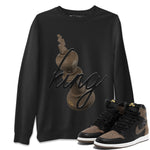 Air Jordan 1 Palomino shirt to match jordans 3D King sneaker tees AJ1 High Palomino SNRT Sneaker Release Tees Unisex Black 1 T-Shirt
