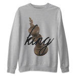 Air Jordan 1 Palomino shirt to match jordans 3D King sneaker tees AJ1 High Palomino SNRT Sneaker Release Tees Unisex Heather Grey 2 T-Shirt