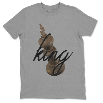 Air Jordan 1 Palomino shirt to match jordans 3D King sneaker tees AJ1 High Palomino SNRT Sneaker Release Tees Unisex Heather Grey 2 T-Shirt