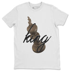 Air Jordan 1 Palomino shirt to match jordans 3D King sneaker tees AJ1 High Palomino SNRT Sneaker Release Tees Unisex White 2 T-Shirt