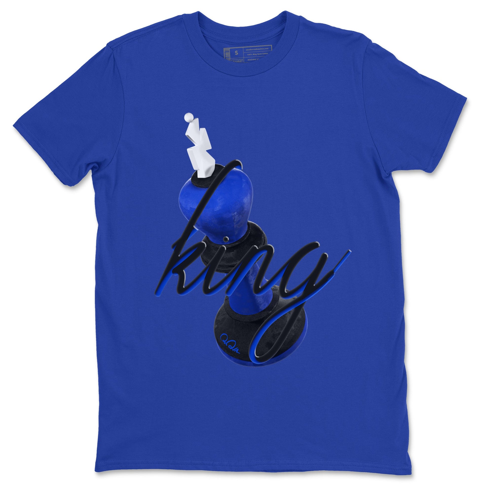 Air Jordan 1 Royal Reimagined shirt to match jordans 3D King sneaker tees AJ1 OG HIGH Royal Reimagined SNRT Sneaker Release Tees Unisex Royal Blue 2 T-Shirt