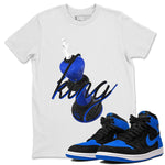 Air Jordan 1 Royal Reimagined shirt to match jordans 3D King sneaker tees AJ1 OG HIGH Royal Reimagined SNRT Sneaker Release Tees Unisex White 1 T-Shirt