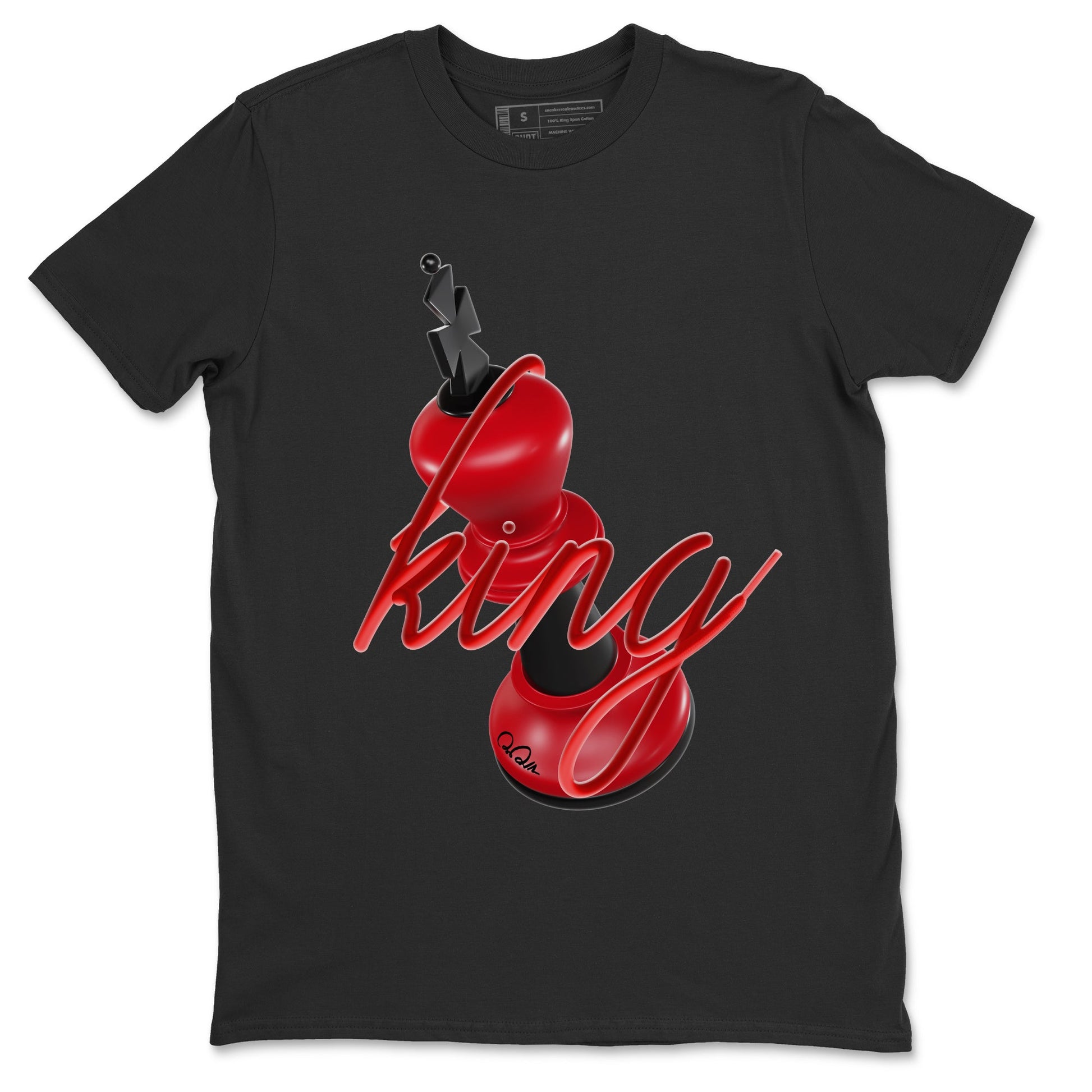 Air Jordan 1 Satin Bred Sneaker Match Tees 3D King Sneaker Tees AJ1 Satin Bred Sneaker Release Tees Unisex Shirts Black 2