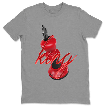 Air Jordan 1 Satin Bred Sneaker Match Tees 3D King Sneaker Tees AJ1 Satin Bred Sneaker Release Tees Unisex Shirts Heather Grey 2