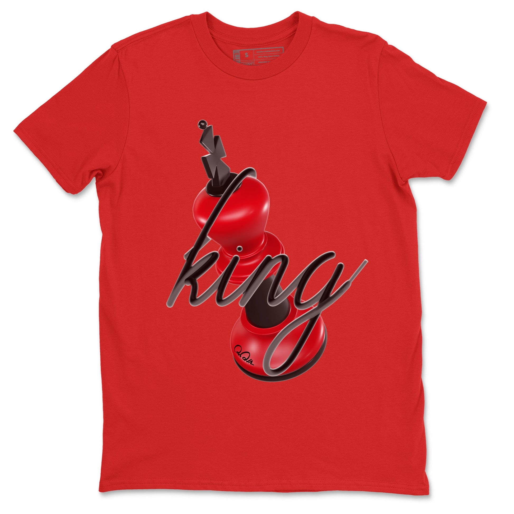 Air Jordan 1 Satin Bred Sneaker Match Tees 3D King Sneaker Tees AJ1 Satin Bred Sneaker Release Tees Unisex Shirts Red 2