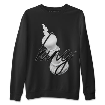 Air Jordan 1 White Cement Sneaker Match Tees 3D King Sneaker Tees AJ1 White Cement Sneaker Release Tees Unisex Shirts Black 2