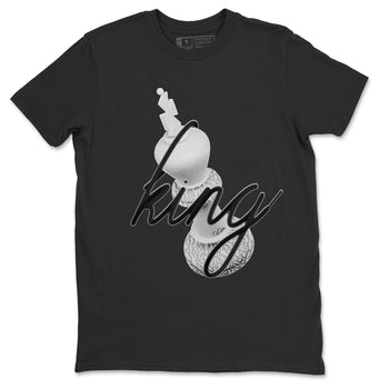 Air Jordan 1 White Cement Sneaker Match Tees 3D King Sneaker Tees AJ1 White Cement Sneaker Release Tees Unisex Shirts Black 2