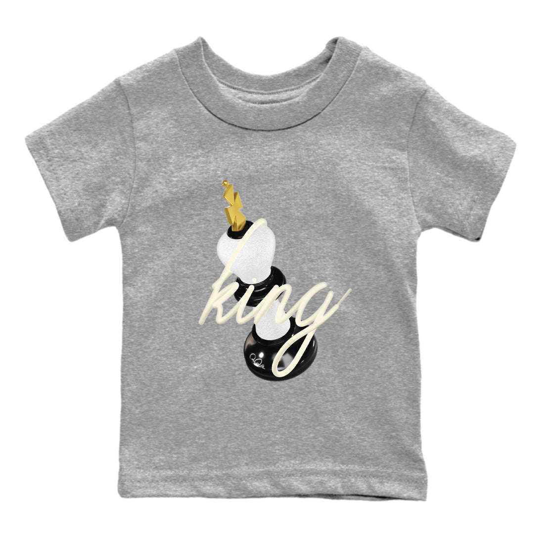 11s Gratitude shirt to match jordans 3D King sneaker tees Air Jordan 11 Gratitude SNRT Sneaker Release Tees Baby Toddler Heather Grey 2 T-Shirt