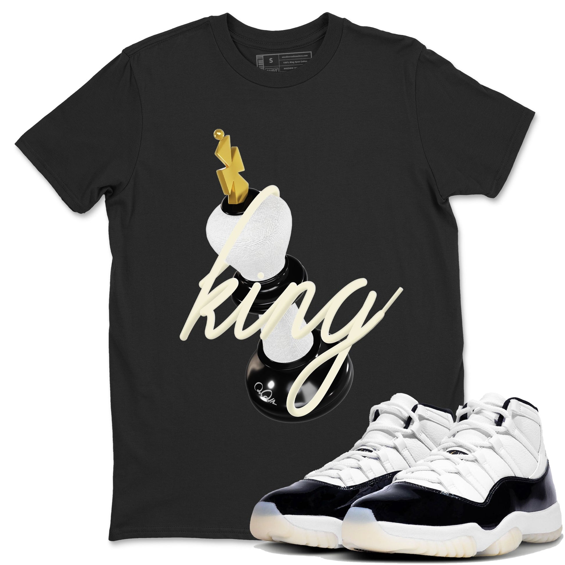 11s Gratitude shirt to match jordans 3D King sneaker tees Air Jordan 11 Gratitude SNRT Sneaker Release Tees Unisex Black 1 T-Shirt