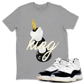 11s Gratitude shirt to match jordans 3D King sneaker tees Air Jordan 11 Gratitude SNRT Sneaker Release Tees Unisex Heather Grey 1 T-Shirt