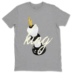 11s Gratitude shirt to match jordans 3D King sneaker tees Air Jordan 11 Gratitude SNRT Sneaker Release Tees Unisex Heather Grey 2 T-Shirt