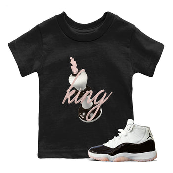 Air Jordan 11 Neapolitan shirt to match jordans 3D King sneaker tees AJ11 Neapolitan SNRT Sneaker Release Tees Baby Toddler Black 1 T-Shirt