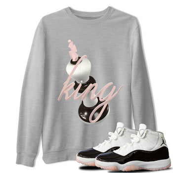 Air Jordan 11 Neapolitan shirt to match jordans 3D King sneaker tees AJ11 Neapolitan SNRT Sneaker Release Tees Unisex Heather Grey 1 T-Shirt