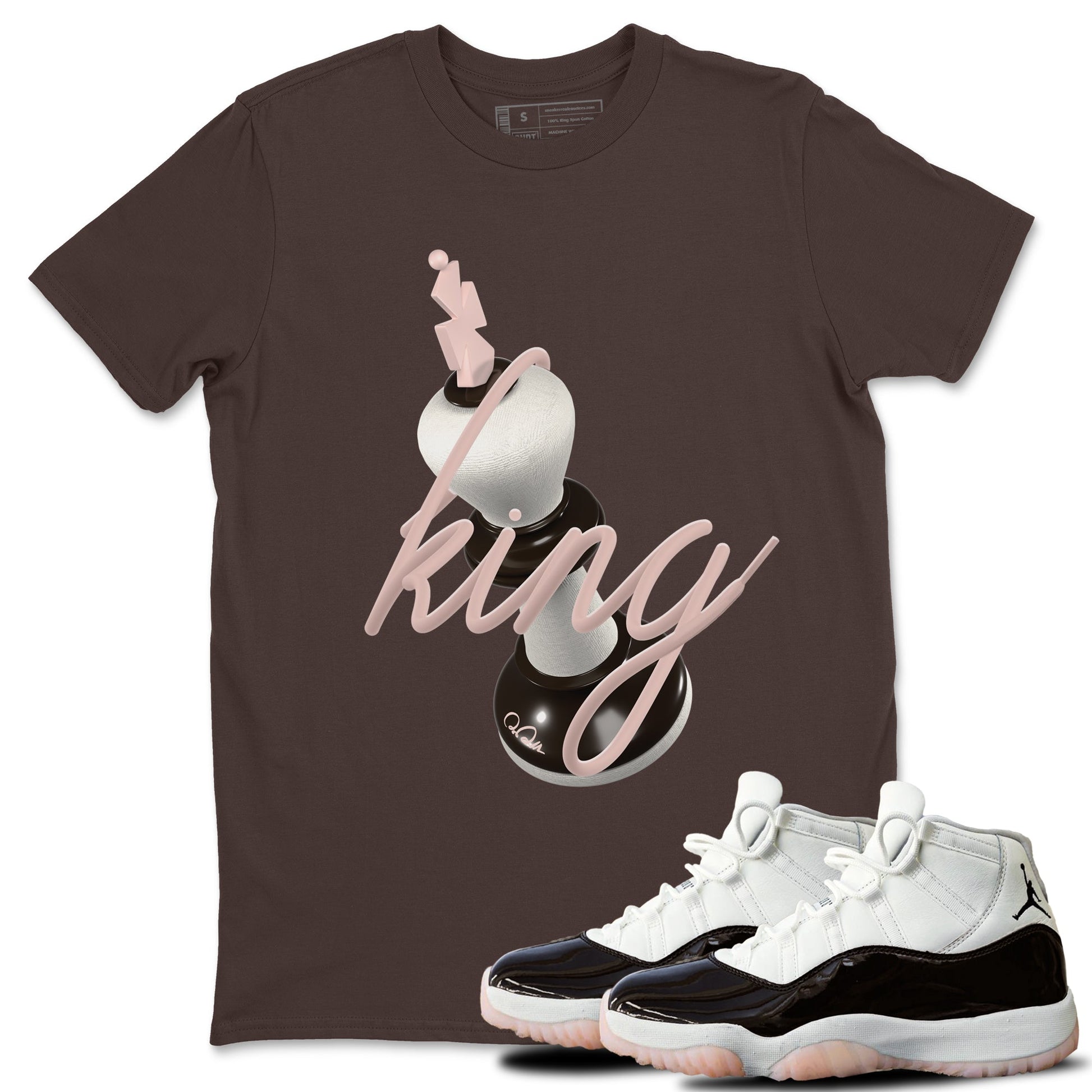 Air Jordan 11 Neapolitan shirt to match jordans 3D King sneaker tees AJ11 Neapolitan SNRT Sneaker Release Tees Unisex Dark Chocolate 1 T-Shirt