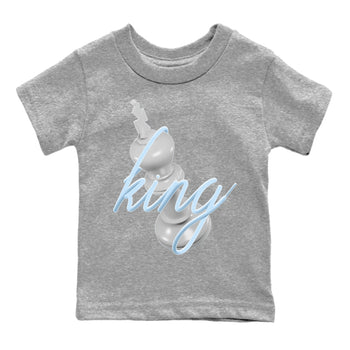 Air Jordan 11 White Cement Sneaker Match Tees 3D King Sneaker Tees Air Jordan 11 Cement Grey Sneaker Release Tees Kids Shirts Heather Grey 2