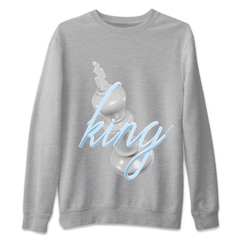 Air Jordan 11 White Cement Sneaker Match Tees 3D King Sneaker Tees Air Jordan 11 Cement Grey Sneaker Release Tees Unisex Shirts Heather Grey 2