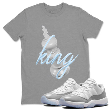Air Jordan 11 White Cement 3D King Crew Neck Sneaker Tees Air Jordan 11 Cement Grey Sneaker T-Shirts Size Chart