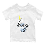 Air Jordan 13 Blue Grey shirt to match jordans 3D King sneaker tees AJ13 Blue Grey SNRT sneaker release tees baby toddler White 2 cotton Shirt