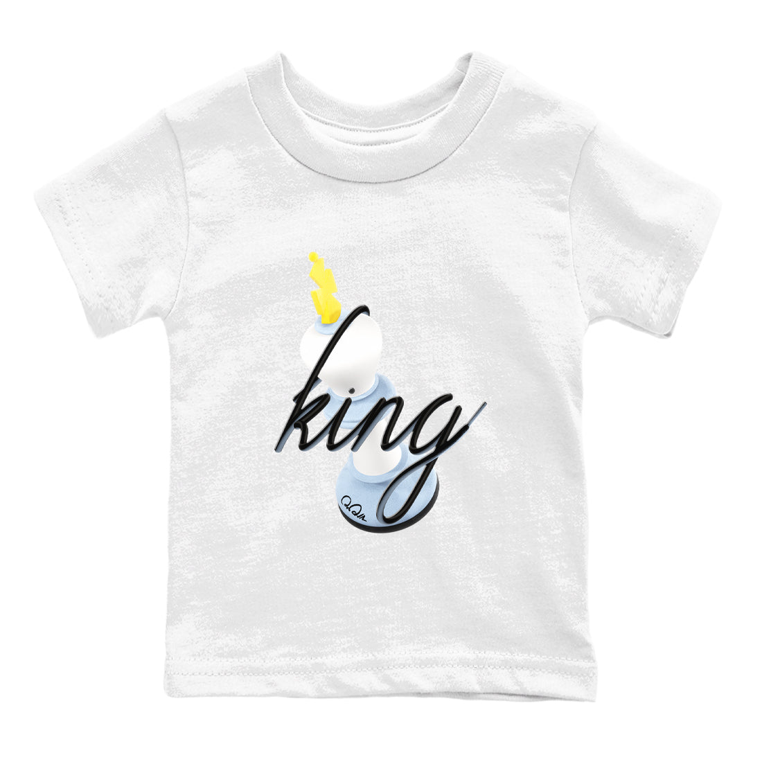 Air Jordan 13 Blue Grey shirt to match jordans 3D King sneaker tees AJ13 Blue Grey SNRT sneaker release tees baby toddler White 2 cotton Shirt