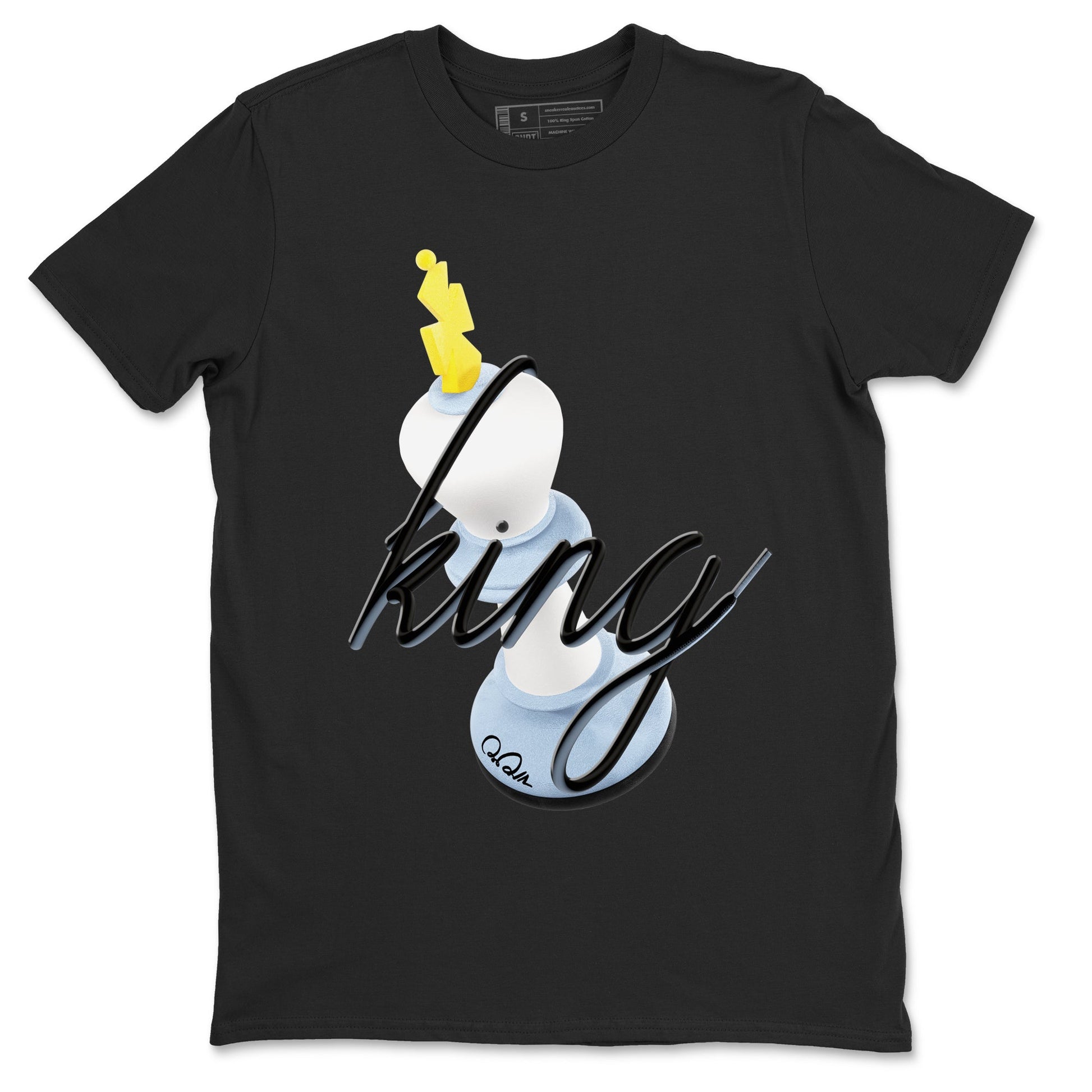 Air Jordan 13 Blue Grey shirt to match jordans 3D King sneaker tees AJ13 Blue Grey SNRT Sneaker Release Tees unisex cotton Black 2 crew neck shirt
