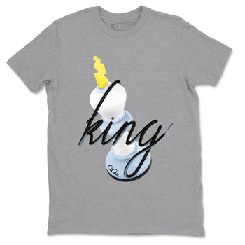 Air Jordan 13 Blue Grey shirt to match jordans 3D King sneaker tees AJ13 Blue Grey SNRT Sneaker Release Tees unisex cotton Heather Grey 2 crew neck shirt