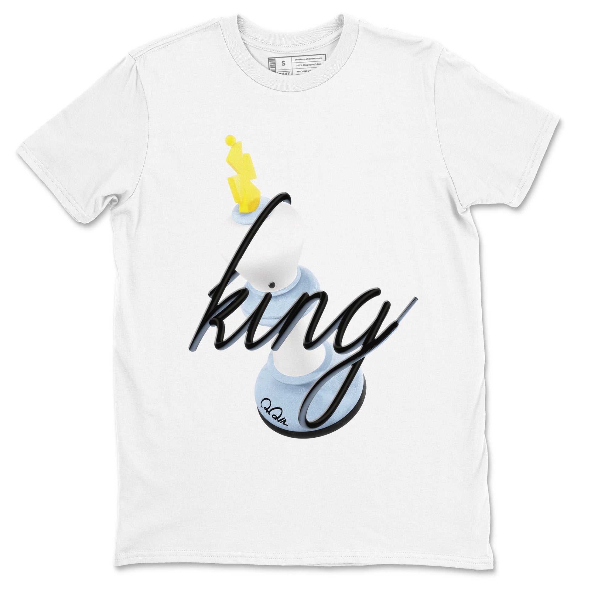 Air Jordan 13 Blue Grey shirt to match jordans 3D King sneaker tees AJ13 Blue Grey SNRT Sneaker Release Tees unisex cotton White 2 crew neck shirt