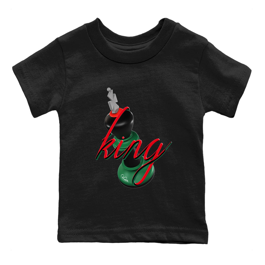 2s Christmas X-mas gift shirt to match jordans 3D King sneaker tees Air Jordan 2 Christmas SNRT Sneaker Release Tees Baby Toddler Black 2 T-Shirt