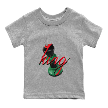 2s Christmas X-mas gift shirt to match jordans 3D King sneaker tees Air Jordan 2 Christmas SNRT Sneaker Release Tees Baby Toddler Heather Grey 2 T-Shirt