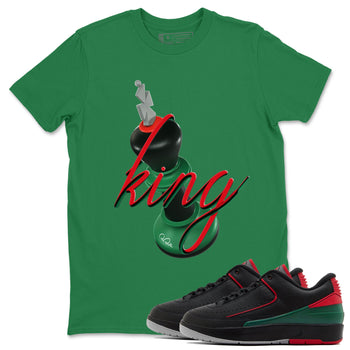 2s Christmas X-mas gift shirt to match jordans 3D King sneaker tees Air Jordan 2 Christmas SNRT Sneaker Release Tees Unisex Kelly Green 1 T-Shirt