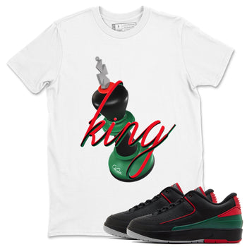 2s Christmas X-mas gift shirt to match jordans 3D King sneaker tees Air Jordan 2 Christmas SNRT Sneaker Release Tees Unisex White 1 T-Shirt