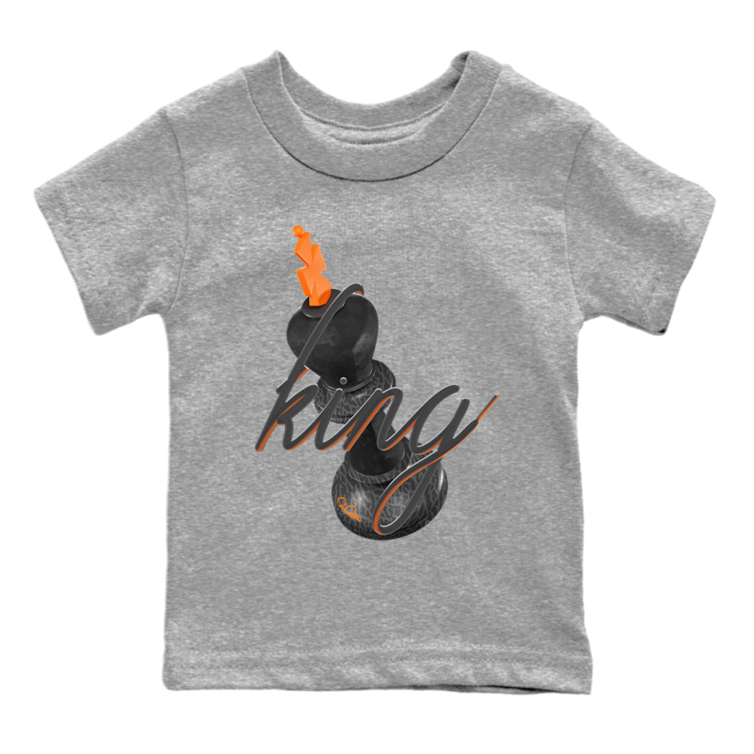 Air Jordan 3 Fear shirt to match jordans 3D King sneaker tees AJ3 Fear SNRT Sneaker Release Tees Baby Toddler Heather Grey 2 T-Shirt