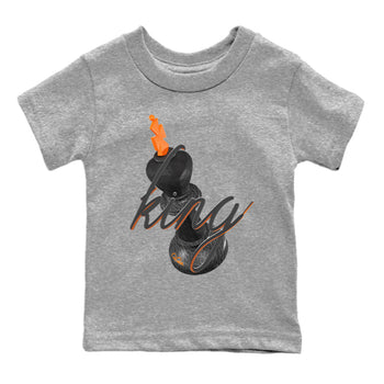 Air Jordan 3 Fear shirt to match jordans 3D King sneaker tees AJ3 Fear SNRT Sneaker Release Tees Baby Toddler Heather Grey 2 T-Shirt
