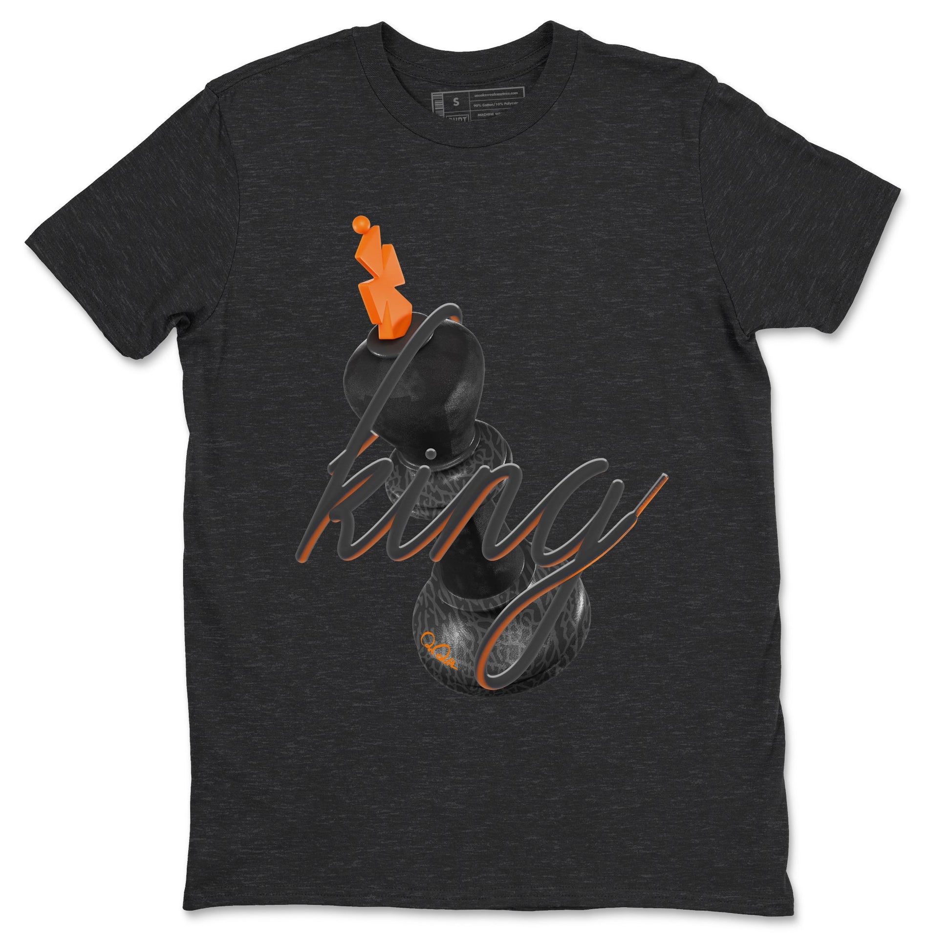 Air Jordan 3 Fear shirt to match jordans 3D King sneaker tees AJ3 Fear SNRT Sneaker Release Tees Unisex Charcoal Heather 2 T-Shirt