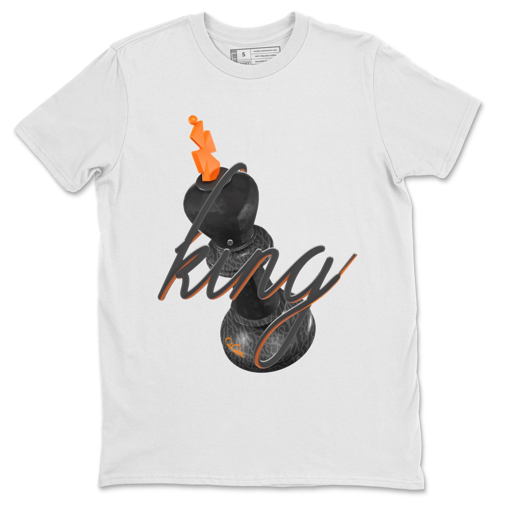Air Jordan 3 Fear shirt to match jordans 3D King sneaker tees AJ3 Fear SNRT Sneaker Release Tees Unisex White 2 T-Shirt