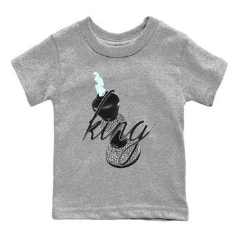 3s Green Glow shirt to match jordans 3D King sneaker tees Air Jordan 3 Green Glow SNRT sneaker release tees baby toddler Heather Grey 2 cotton Shirt