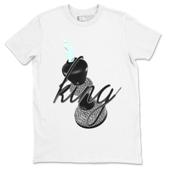 3s Green Glow shirt to match jordans 3D King sneaker tees Air Jordan 3 Green Glow SNRT Sneaker Release Tees unisex cotton White 2 crew neck shirt