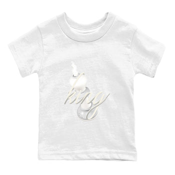3s Ivory shirt to match jordans 3D King sneaker tees Air Jordan 3 Ivory SNRT sneaker release tees baby toddler White 2 cotton Shirt