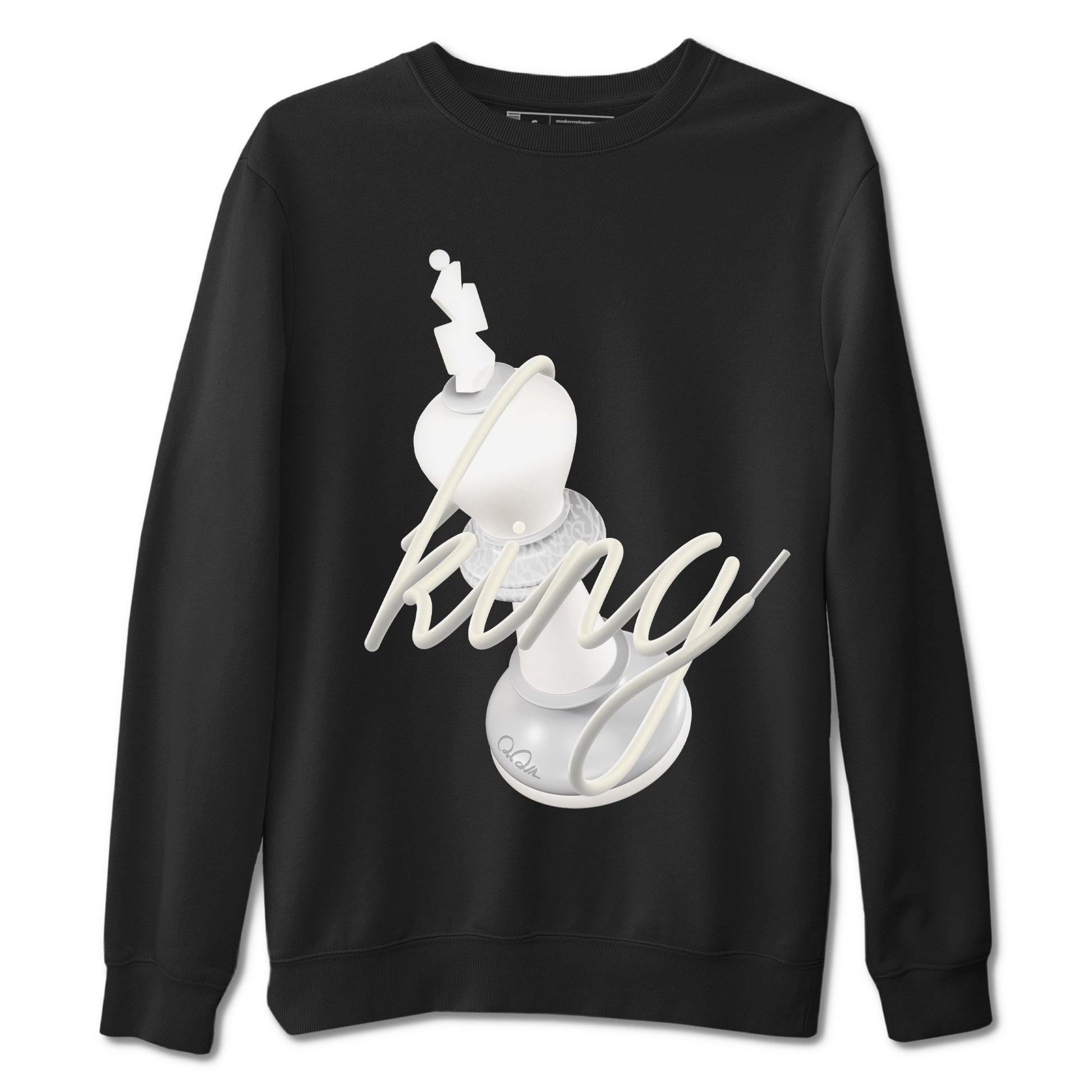 3s Ivory shirt to match jordans 3D King sneaker tees Air Jordan 3 Ivory SNRT Sneaker Release Tees unisex cotton Black 2 crew neck shirt