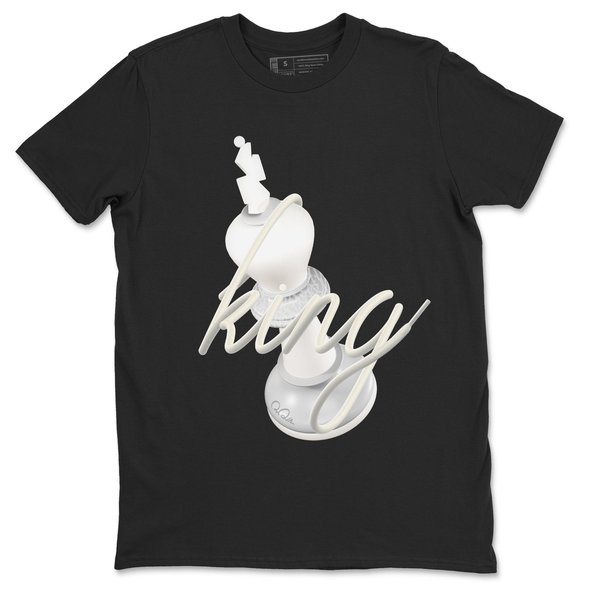 3s Ivory shirt to match jordans 3D King sneaker tees Air Jordan 3 Ivory SNRT Sneaker Release Tees unisex cotton Black 2 crew neck shirt